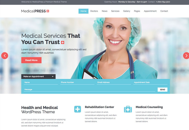 Promote a Doctor Website Design